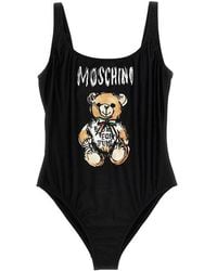 Moschino - Teddy Bear Beachwear Nero - Lyst