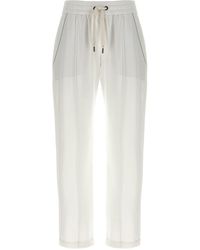 Brunello Cucinelli - Cream 'Track' Jogging Trousers - Lyst