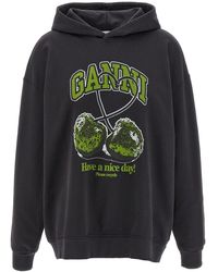Ganni - 'basic Jersey Cherry' Hoodie - Lyst