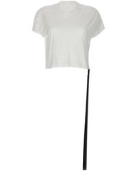 Rick Owens - T-shirt 'Cropped Small Level T' - Lyst