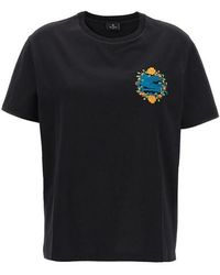 Etro - Logo Embroidery T-shirt - Lyst