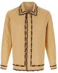 Bode - 'beaded Ryegrass' Shirt - Lyst