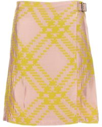 Burberry - Rock Mit Karomuster - Lyst