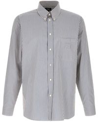 Fendi - Striped Button-down Shirt - Lyst