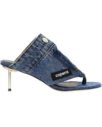 Coperni - 'denim Open Thong' Sandals - Lyst