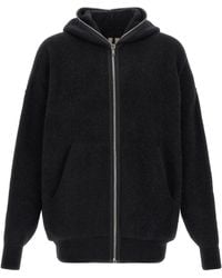 Rick Owens - Hoodie With Full Gimp Zipper - Lyst