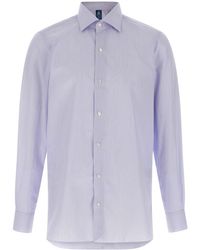 Finamore 1925 - Cotton Shirt With Luigi Collar - Lyst