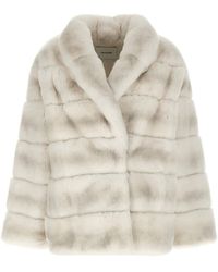 Yves Salomon - Quilted Fur Coat - Lyst