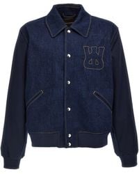 Wales Bonner - 'the Echo Denim Varsity' Jacket - Lyst