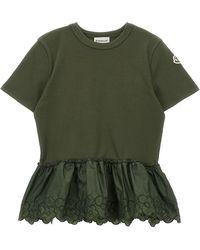 Moncler - Floral Embroidery T-shirt - Lyst