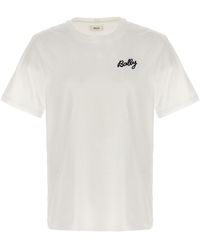 Bally - Logo Embroidery T-shirt - Lyst