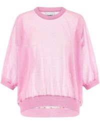 Nude - Semi-sheer Cotton Sweater - Lyst