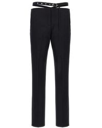 The Attico - Belt Detail Trousers - Lyst