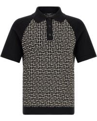 Balmain - Pb Monogram Polo - Lyst