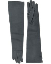 Agnona - Long Leather Gloves - Lyst