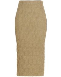 Fendi Gold Lurex Jumpsuit in or 