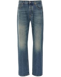McQueen - Jeans 'Straight Leg Skull' - Lyst