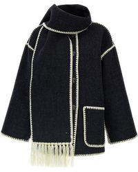 TOTEME - 'embroidered Scarf Jacket Harvest' Coat - Lyst
