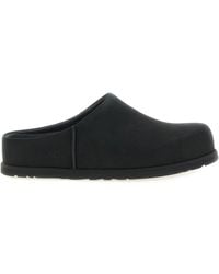 UGG - Leather Sabot With Embossed Logo - Lyst