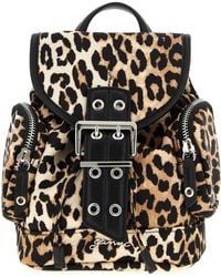 Ganni - Animalier 'bucky' Backpack - Lyst