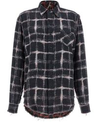 R13 - Fringed Hem Reversible Shirt - Lyst