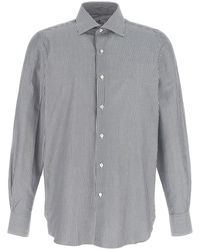Finamore 1925 - Striped Cotton Shirt - Lyst