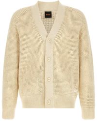 BOSS - Honeycomb Cardigan - Lyst