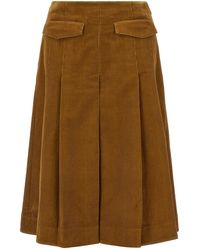 Tory Burch - Corduroy Skirt - Lyst