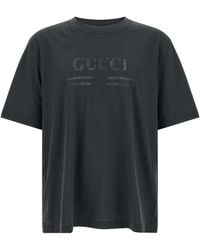Gucci - Gg Interlock Devoré T-Shirt - Lyst