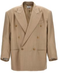 Hed Mayner - Double-breasted Wool Blazer - Lyst