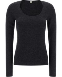 TOTEME - 'compact Knit' Sweater - Lyst