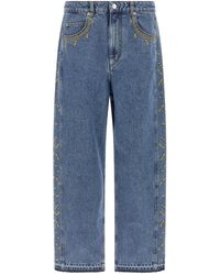 Isabel Marant - 'jorian' Jeans With Embroideries - Lyst