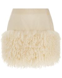 Moncler - Teddy Insert Skirt - Lyst