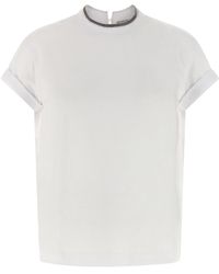 Brunello Cucinelli - 'monile' Jersey T-shirt - Lyst