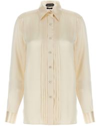Tom Ford - Pleated Plastron Shirt - Lyst