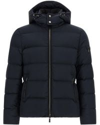 Moorer - 'brett' - 'acqua' Line Bomber Jacket - Lyst