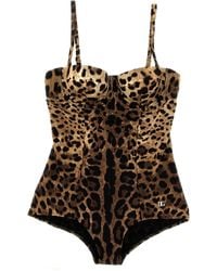 Dolce & Gabbana - One-Piece Swimsuit - Lyst