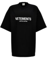 Vetements - T-Shirt "Limited Edition" - Lyst