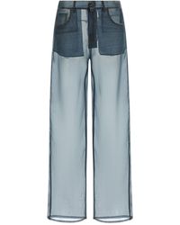 Haikure - Bonnie Trompe L'Oeil Silk Trousers - Lyst