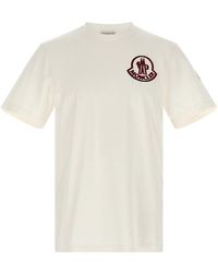 Moncler - Flocked Logo T-Shirt - Lyst
