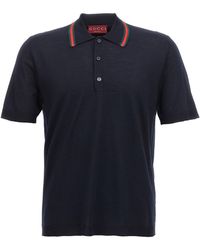 Gucci - Web Ribbon Polo Shirt - Lyst