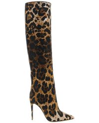 Dolce & Gabbana - Dolce & Gabbana Leo Jacquard Boots - Lyst