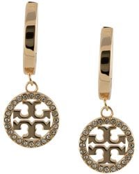 Tory Burch - Miller Pavé Drop Earrings - Lyst