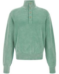 Entire studios - Buttoned Turtleneck Sweatshirt - Lyst