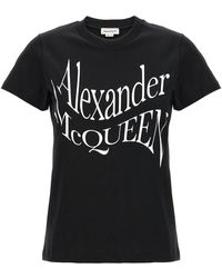 Alexander McQueen - 'cut And Sew' T-shirt - Lyst