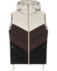 Kiton - Chevron Stitching Padded Vest - Lyst