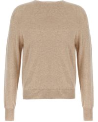 Ma'ry'ya - Crewneck Sweater With Side Slits - Lyst