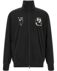 Y-3 - 'track Top Gfx Nyln ' Printed Zip Sweatshirt - Lyst