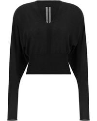 Rick Owens - 'v Cropped' Top - Lyst