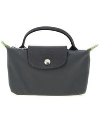 Longchamp - Le Pliage Green Clutch Bag - Lyst